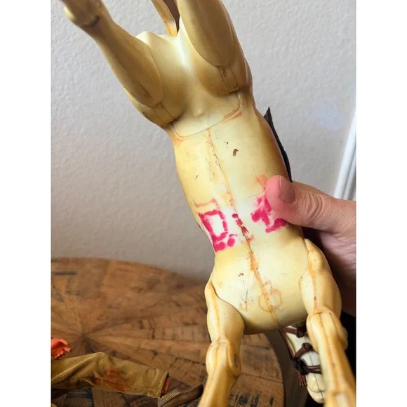 Vintage Marx Toys Johnny West Tonto Action Figure with Articulated Horse Toy - Picture 12 of 13